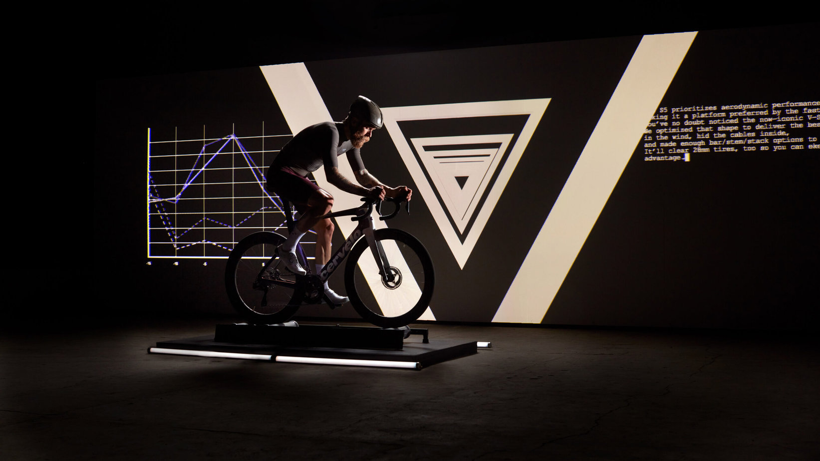 What a pleasure it was working alongside the cut media team on their latest campaign for Cervelo and the latest powerhouse of the road, the S5  In a blacked out warehouse projected onto a 20 foot screen the 3D models created by the inhouse team at Cut Media were exploding. I joined the team to help capture the final results of this raw and dynamic creative project.  